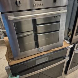 Bertazooni 24" wide electric convection oven stainless steel