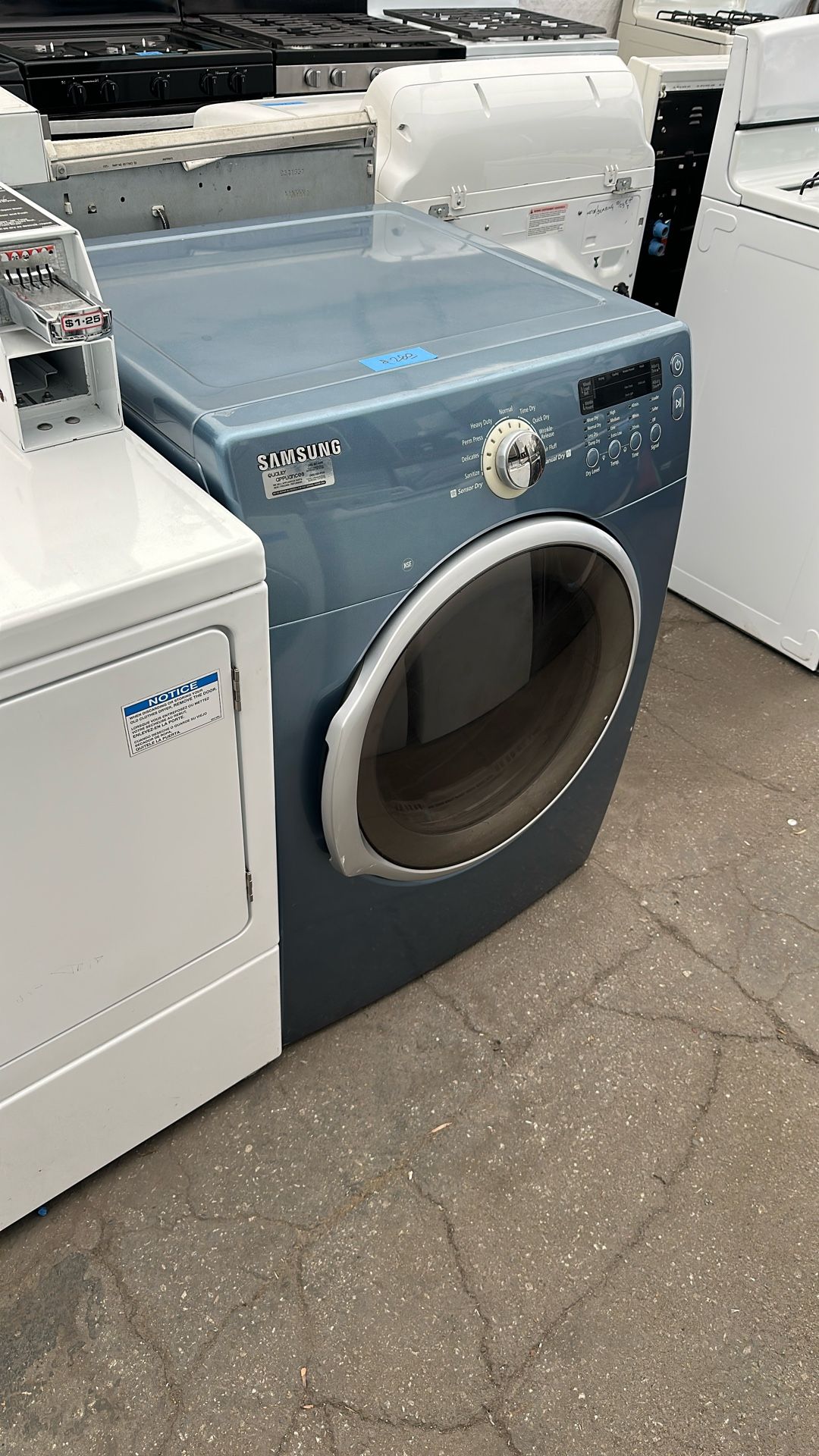 Samsung Frontload Dryer Blue Color
