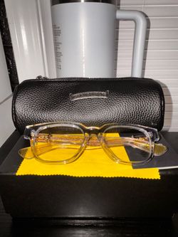 Chrome heart glasses