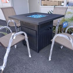 4 Pcs  Brand New Patio Fire Pit Set 