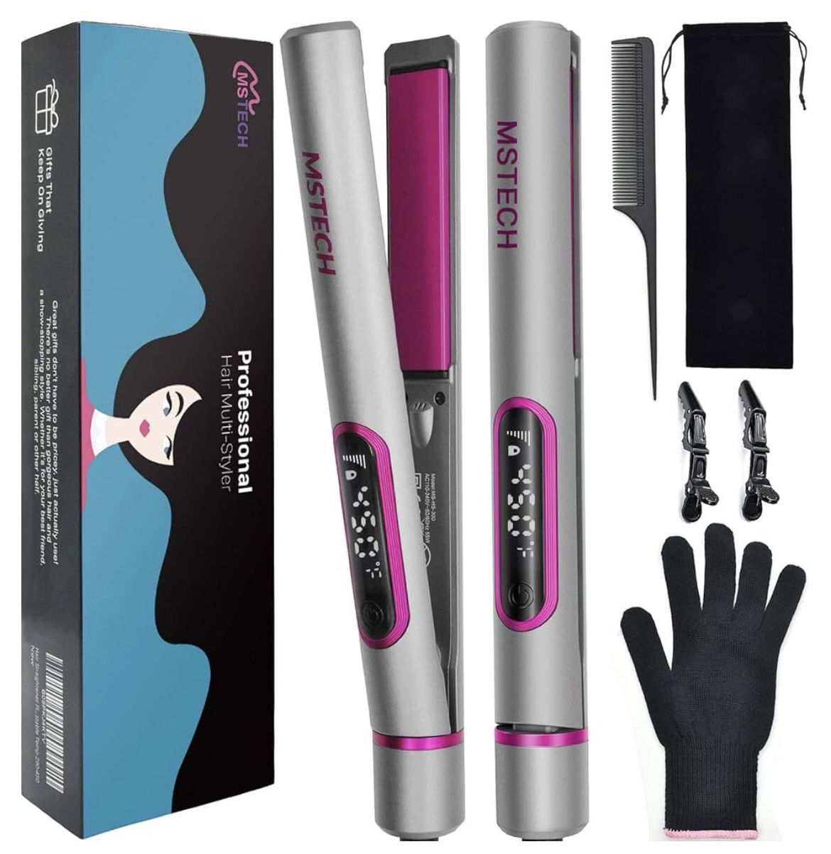 2-N-1 Hair Straightener Hair Curler