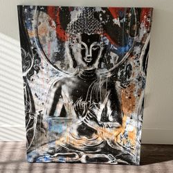 Buddha On Canvas Print Zen Artwork Abstract Photo Wall Art