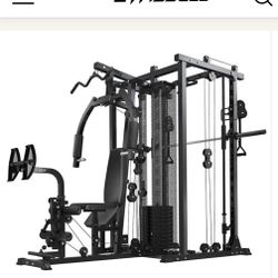 ALL IN ONE SMITH & HOME GYM MACHINE (BEW)!