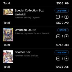 High End Pokemon Lot