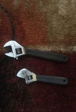 3 Sets of 8” and 6” Adjustable Wrench’s