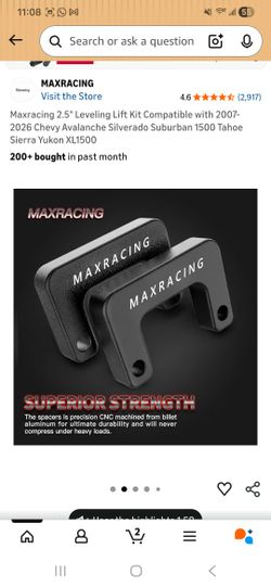 Maxracing 2.5" Leveling Lift Kit Compatible with 2007- 2026 Chevy Avalanche Silverado Suburban 1500 Tahoe Sierra Yukon XL1500