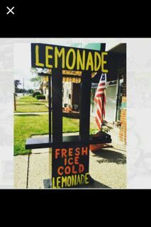 Handmade lemon ade stand