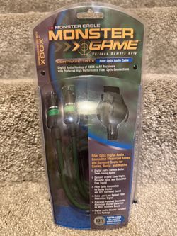 NEW OG Xbox “Monster Game” Fiber Optic Audio Cable
