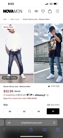 Fashion Nova Mens Jeans
