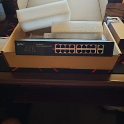BV-Tech 18 Port Long Rand PoE+ Switch