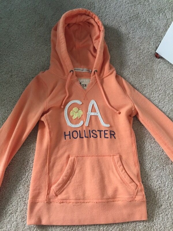 Orange Hollister hoodie