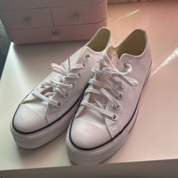White Platform Women Converse