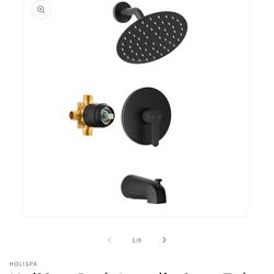 Holispa Shower And Tub Complete Faucet Set. 