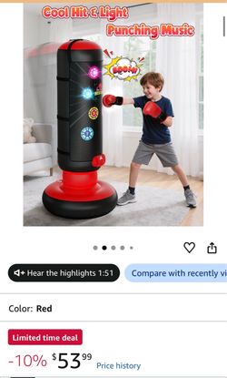Kids fun punching bag