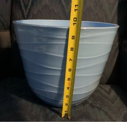 Blue planter, new in plastic