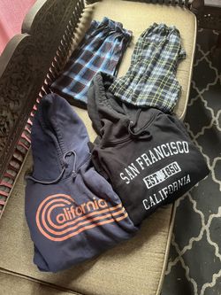 2  Boys / Youth Sweatshirts/ Hoodies And 2 Pajama Pants