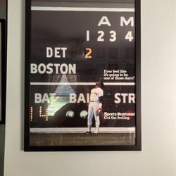 Framed Baseball Poster