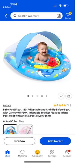 Baby floatable pool chair w/ canopy