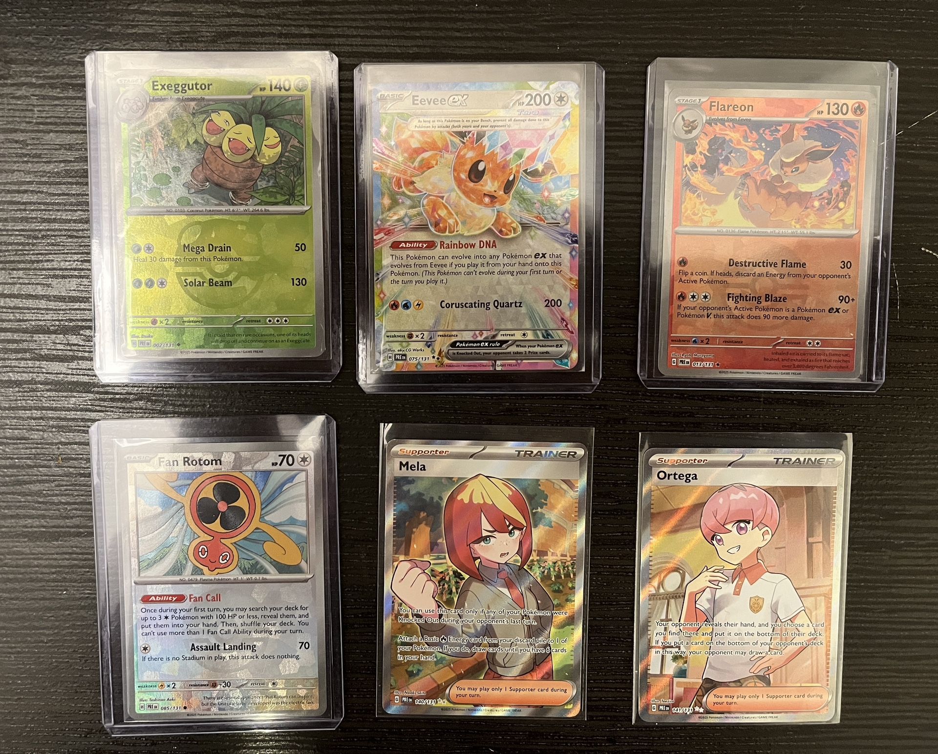 Cards from Prismatic Evolutions