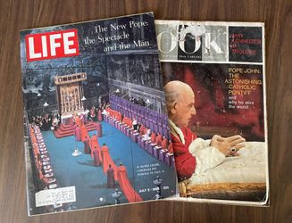 LIFE & LOOK July 1963 Pope John Vintage Magazines