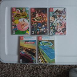 5 BRAND NEW NiNTENDO SWITCH GAMES