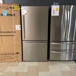 Hisense Stainless Steel Bottom Freezer Refrigerator‼️‼️