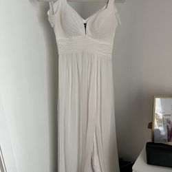 White Long Formal Dress XXS