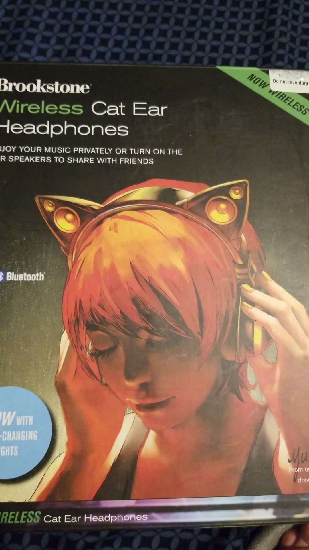 Brookstone wireless cat ear headphones