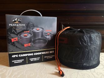 Peak & Path Outfitters 4PC Camping Cookware Set