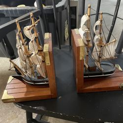 Nautical Sailboat Book Ends 