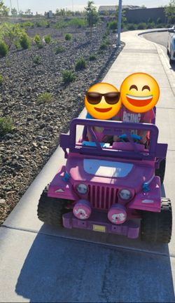 Power Wheels Barbie Jeep Ride-On Toy