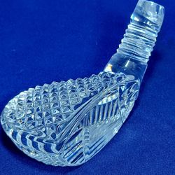Waterford Crystal Golf Driver Head Paperweight