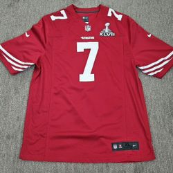 2013 San Francisco 49ers Kaepernick #7 Nike Game Jersey (Home)