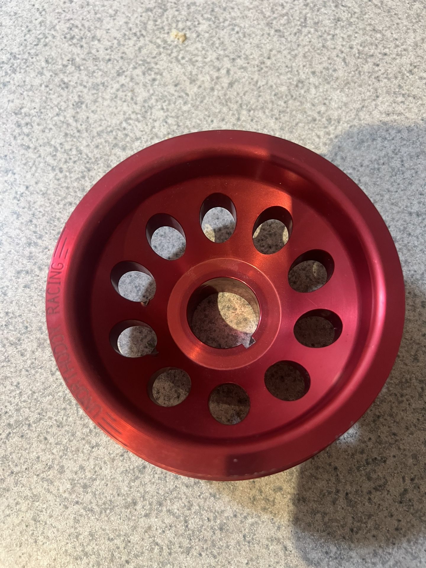 unorthodox racing 350z under driven crank pulley