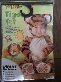Tiger Tot Halloweens costume size 0-6 months