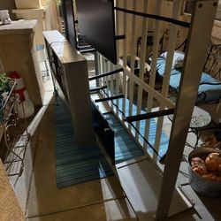 Full Bed Frame With Head Board And Drawers