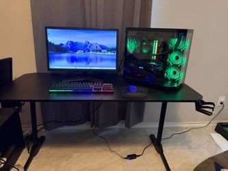 COMPLETE PLUG & PLAY GAMING SETUP - Ryzen 7 / RX 5700 XT / WiFi / 144Hz Monitor / Desk