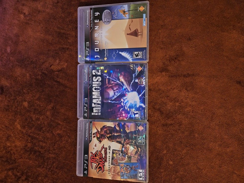 Ps3 Games: Jake And Daxter Trilogy, Infamous 2 And Journey