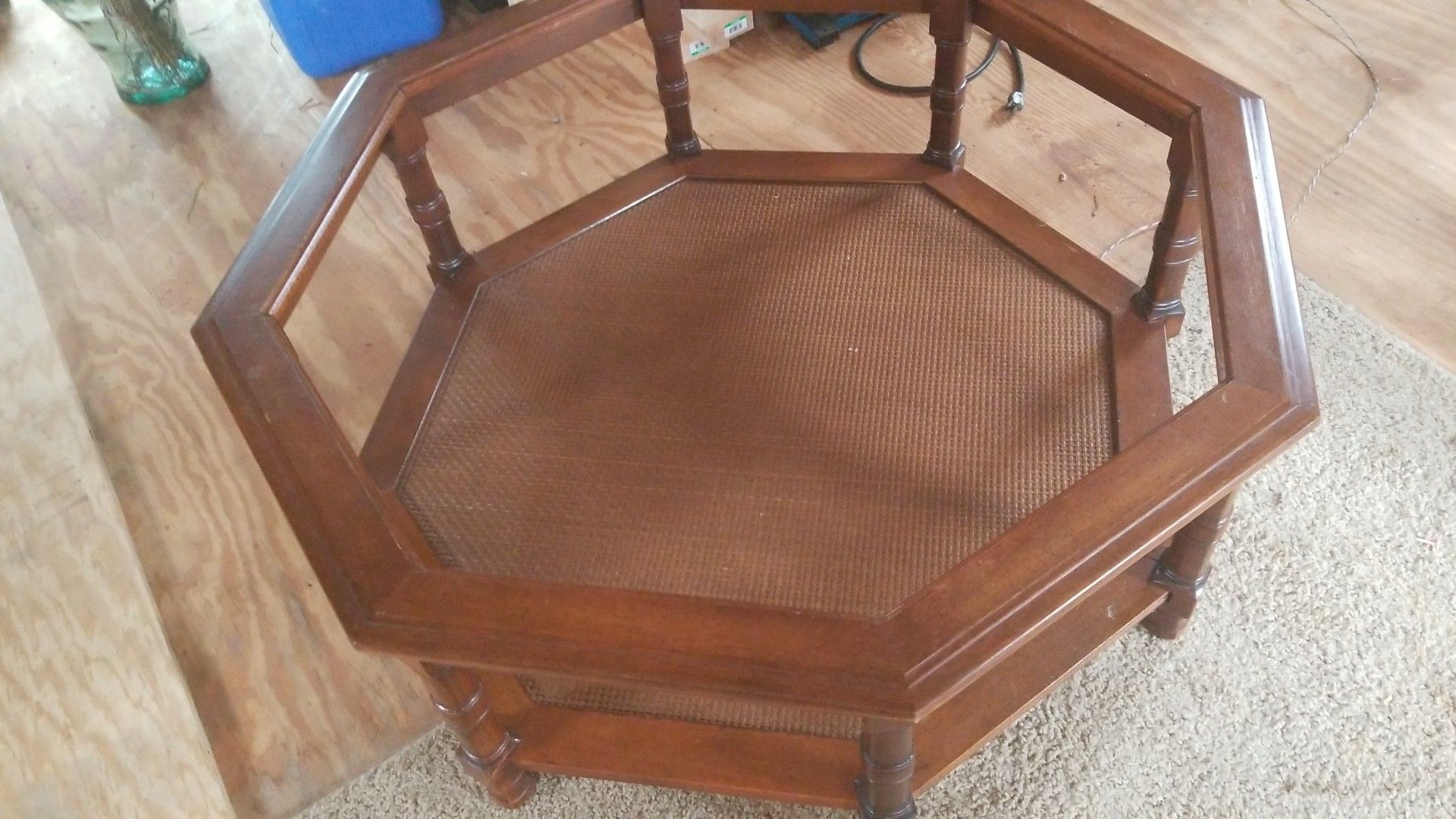 Nice glass top coffee table