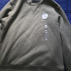 Mens sherpa-lined sweatshirt size M new