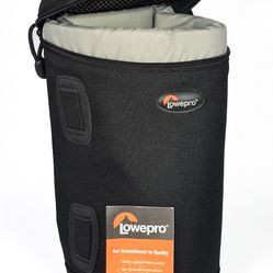 New Lowepro #2 Soft Nylon Zipper Telephoto Lens Case 9"x4" w/ Belt Loop