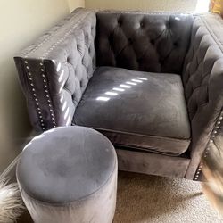 Arm Chair And Ottoman