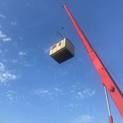 Sheds Relocated ,, Movemo Casita De Patio Container Rv Trailer Crane Available 