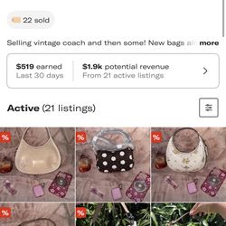 Vintage And New Coach Bags