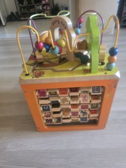 Wooden Activity Cube