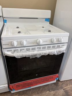 Hotpoint White Gas Range Stove