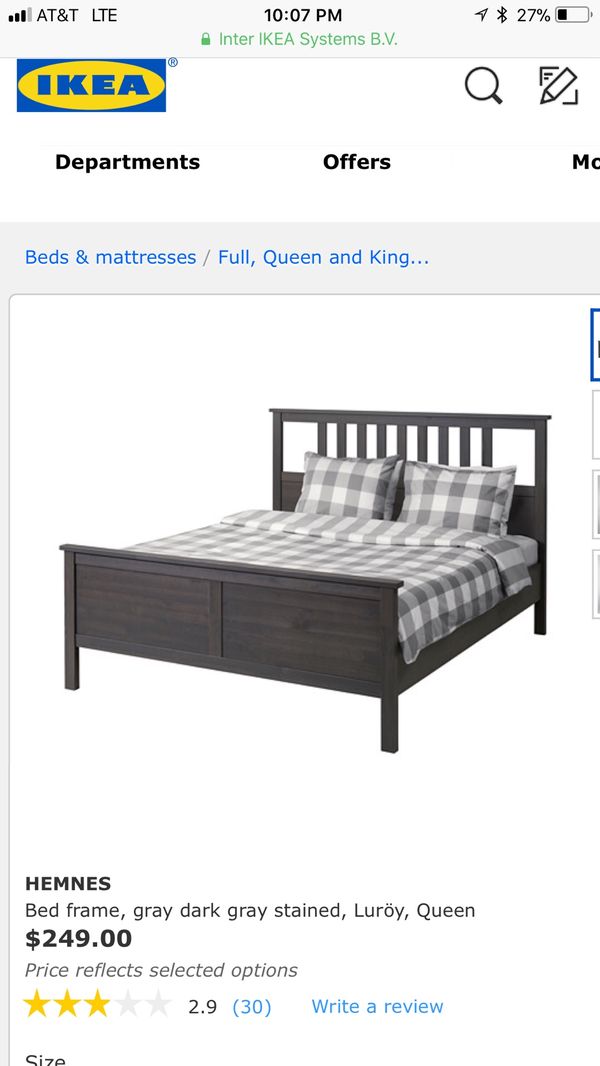 Ikea Hemnes Luröy Queen Bed Frame For In San Leandro Ca Ikea Hemnes Luröy Queen Bed Frame