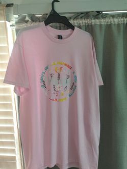 Pink Graphic Crew Neck T-Shirt