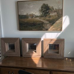 Wicker Framed Mirror 