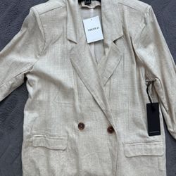 Brand New Forever 21 Linen Blazer Size S 